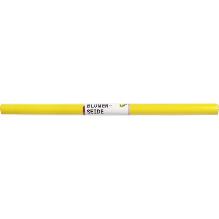 Blumenseide 20g/m² gelb 50x70 cm, 6 Bogen gerollt