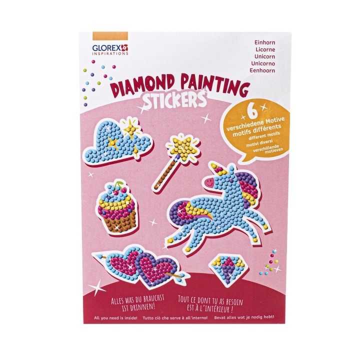 Diamond Painting Stickers Einhorn