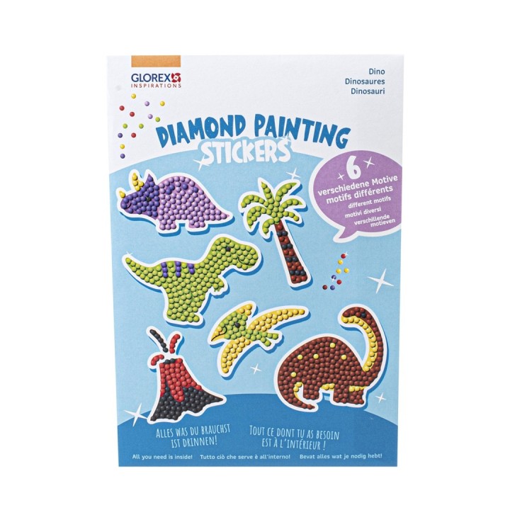 Diamond Painting Stickers Dino