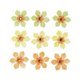 Streuteile Blumen 9St 3,2x3,2 cm