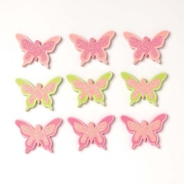 Streuteile Schmetterlinge 9St 2,4x3 cm