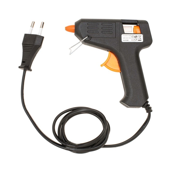 Heissklebepistole Mini 10W schwarz, inkl. 2 Klebesticks