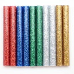 Ersatzstäbe 11x100mm 10St farbig, Glitter, für "Profi"