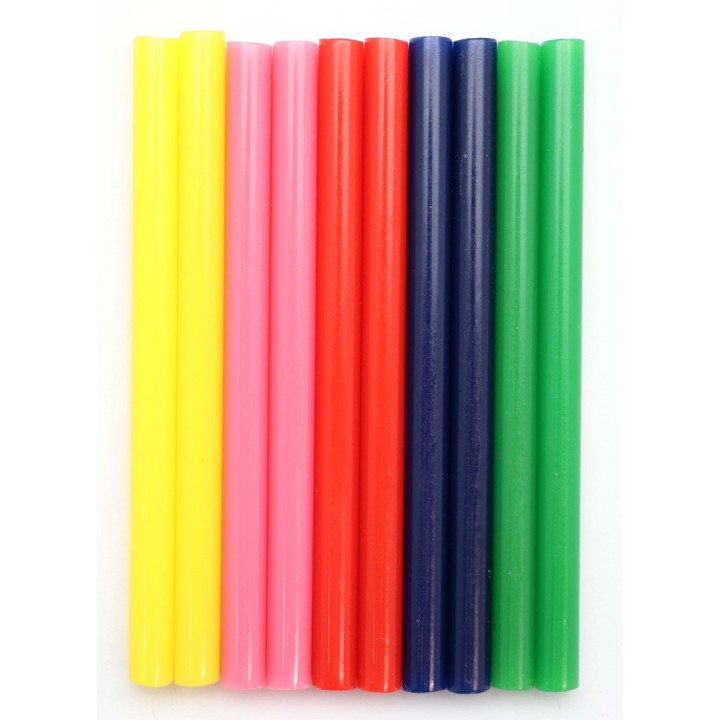 Ersatzstäbe 7,5x100mm 10St farbig, für "Mini"