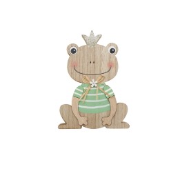 Holzfrosch, MDF, grün 9,5x14x2cm