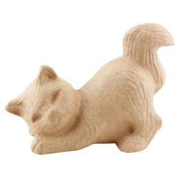 Papp-Katze schmusend 21,5x11x10cm
