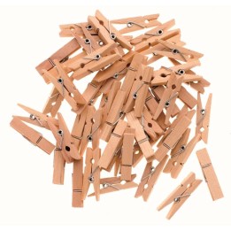 Wäscheklammern Holz 48mm 36St natur FSC
