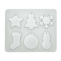 Silikon-Form Weihnachtsform 6tlg
