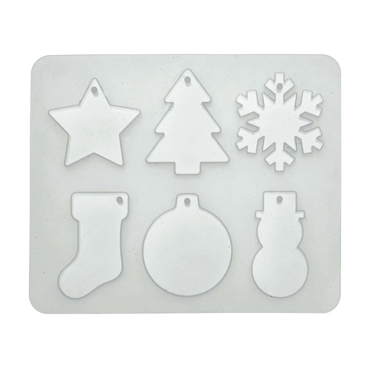 Silikon-Form Weihnachtsform 6tlg