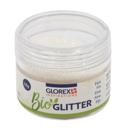 Bio Glitter fein, 10g, weiss