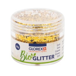 Bio Glitter grob, 10g goldfarben
