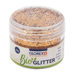 Bio Glitter grob, 10g kupferfarben