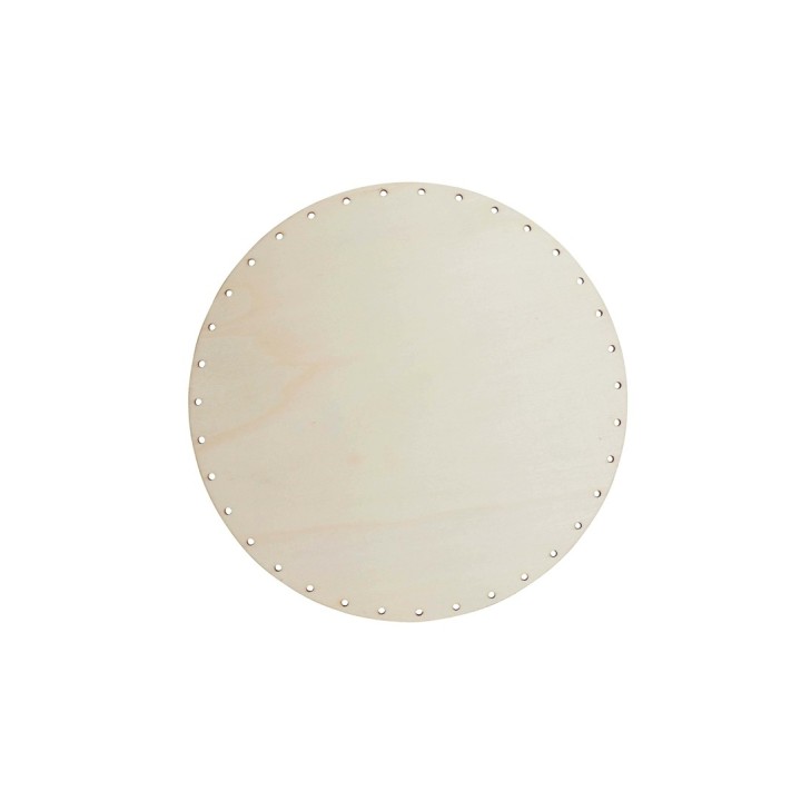 Korbgeflechtboden rund 30cm FSC Pappel Holz