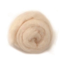 Schafwolle 50g weiß 100% natur