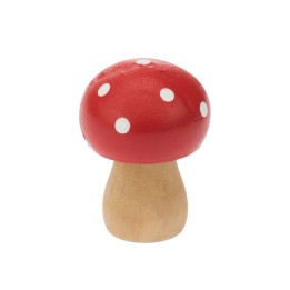 Holzpilz, rund, 4,5x3cm 2St Schima Holz, FSC