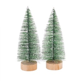 Tannenbaum mit Schnee, 6x15cm, 2St