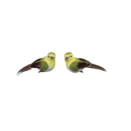Vogel, grün, 2 St. 9,5cm