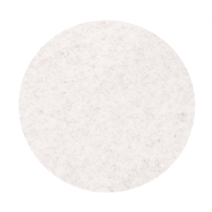 Filz-Tischset, rund, creme 35x0,3cm