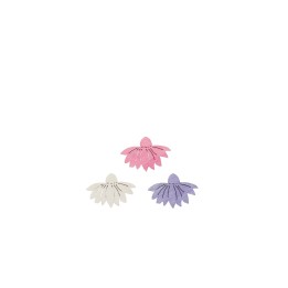 Streuteile Blumen, 3cm, 12St. Holz, lila-mix, FSC