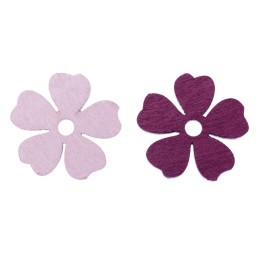 Blumen Streuteil 3,2cm 8St rosa/bordeaux