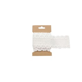 Spitzenband, weiss 6cmx200cm