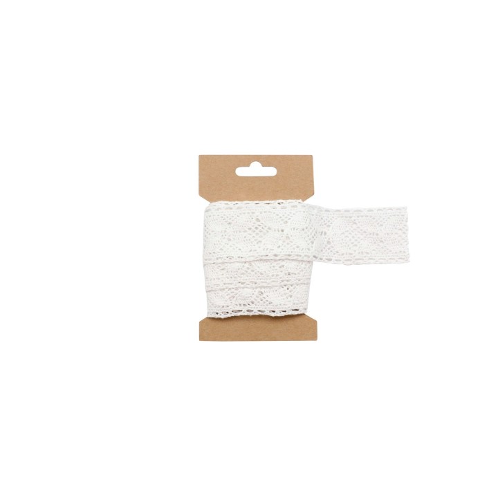 Spitzenband, weiss 4cmx200cm