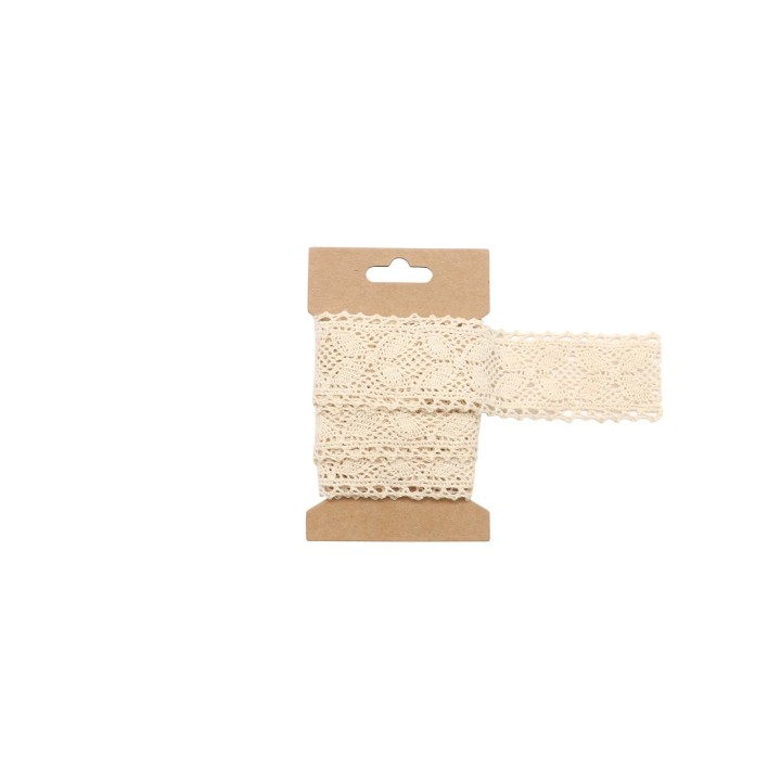 Spitzenband, beige 4cmx200cm