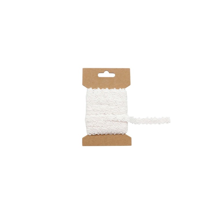 Spitzenband, weiss 1,3cm x600cm