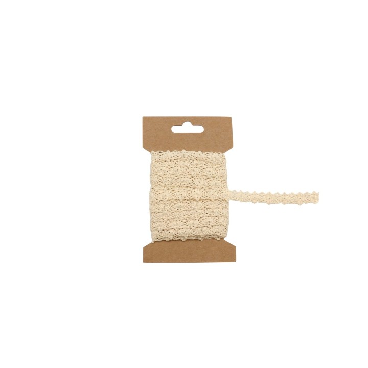 Spitzenband, beige 1,3cm x600cm