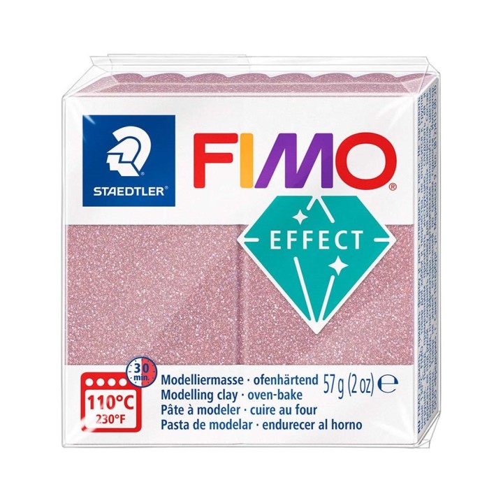 Fimo effect 57g glitter silber