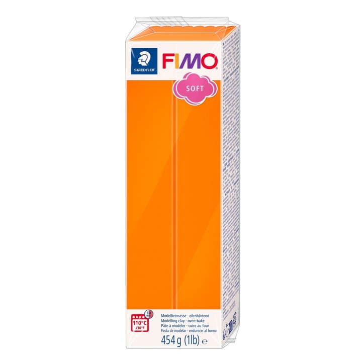 FIMO Soft Großblock 454g Farbe mandarine