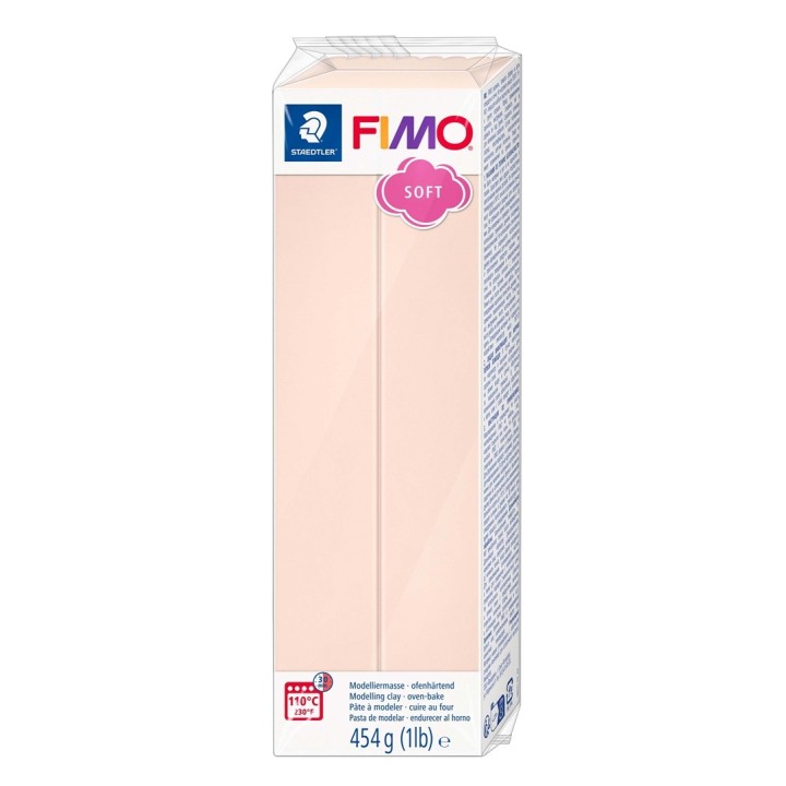 FIMO Soft Großblock 454g Farbe blassrosa