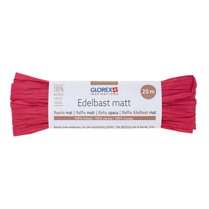 Edelbast matt 20m pink
