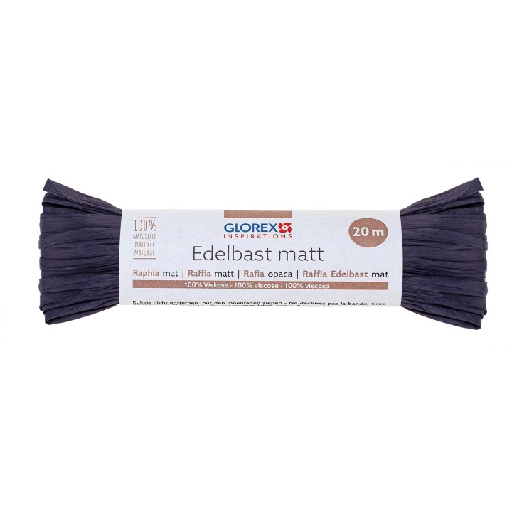 Edelbast matt 20m dunkelblau
