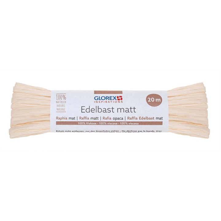 Edelbast matt 20m beige