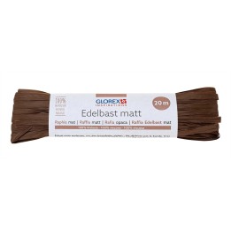 Edelbast matt 20m dunkelbraun