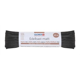 Edelbast matt 20m schwarz