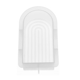 Silikon-Kerzengießform Bogen klein 12x6x3,7cm