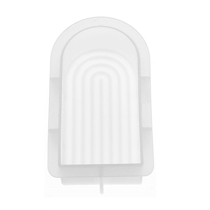 Silikon-Kerzengießform Bogen klein 12x6x3,7cm