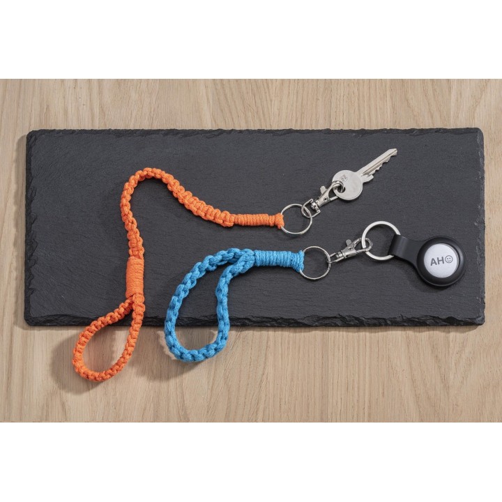 Makramee Cotton 2mm 250g neon orange,80% Coton,20% Vis.
