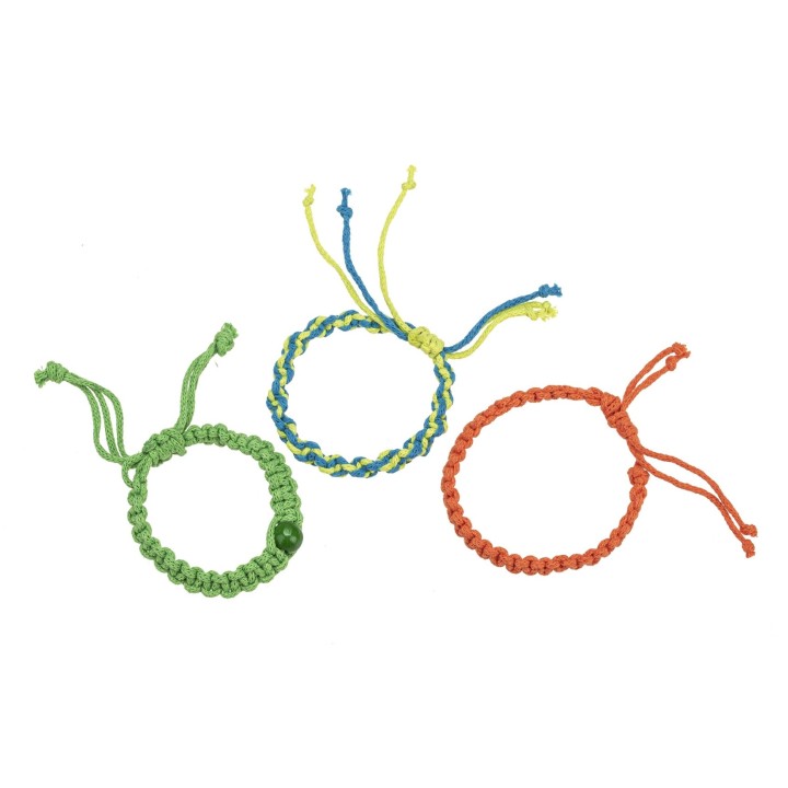Makramee Cotton 2mm 250g neon orange,80% Coton,20% Vis.