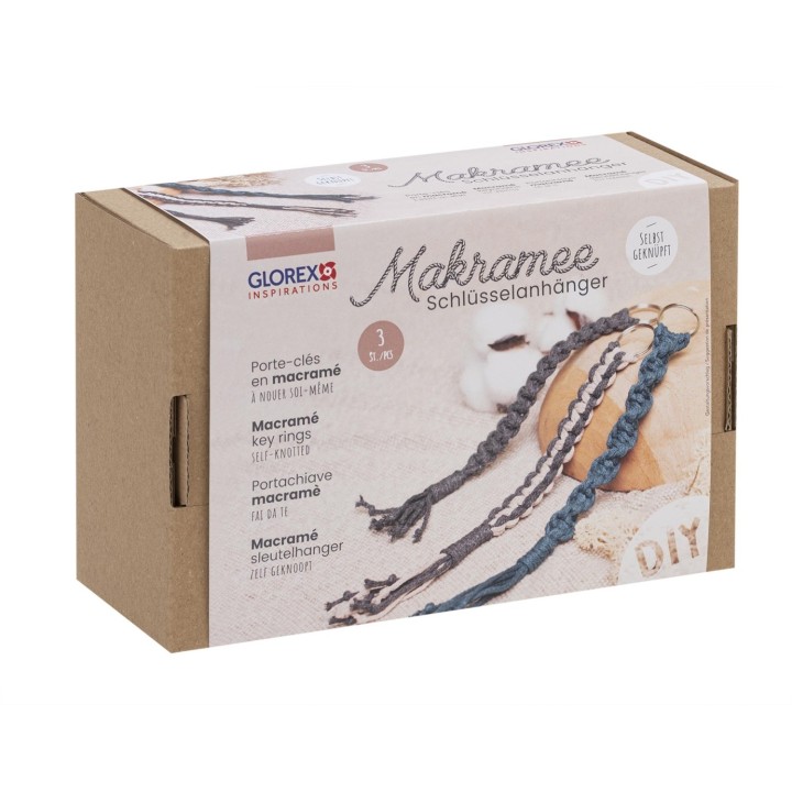 Bastelset Makramee Schlüsselanhänger