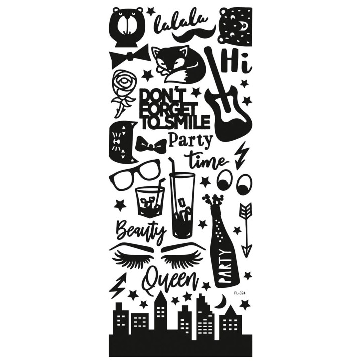 Relief-Sticker Basic 10 Blatt 460 Sticker