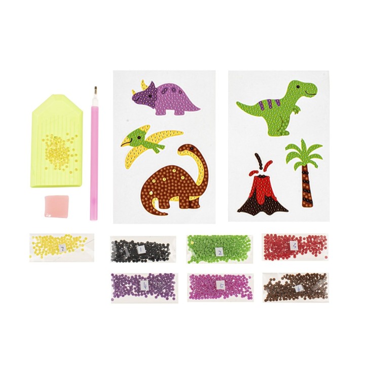 Diamond Painting Stickers Dino