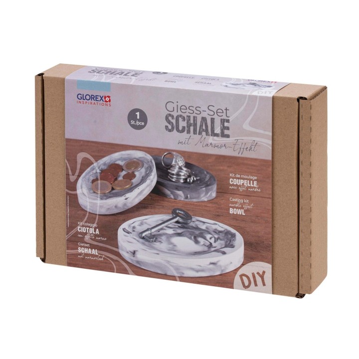 Bastelset Schmuckschale mit Marmoreffekt