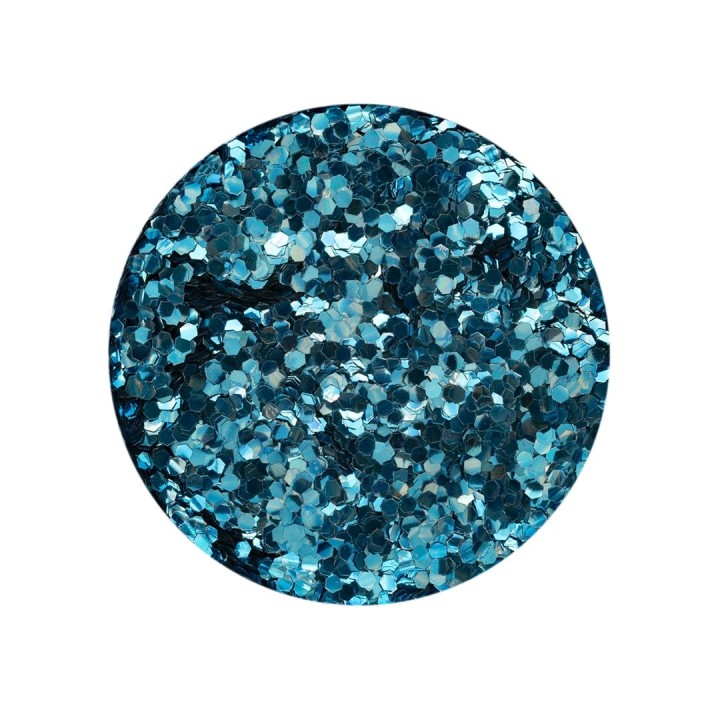 Bio Glitter grob, 10g, h'blau