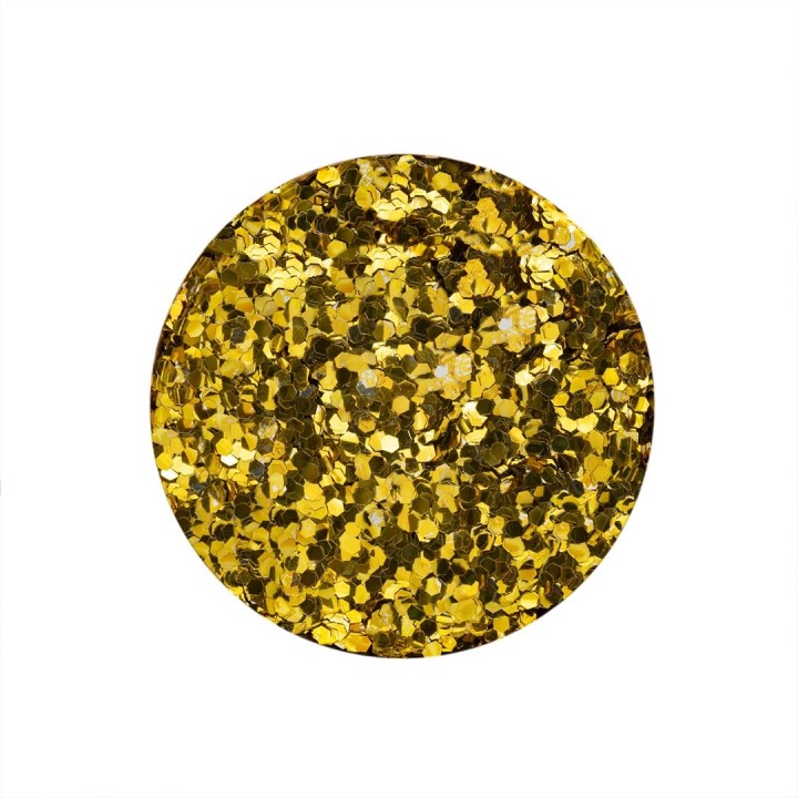 Bio Glitter grob, 10g goldfarben