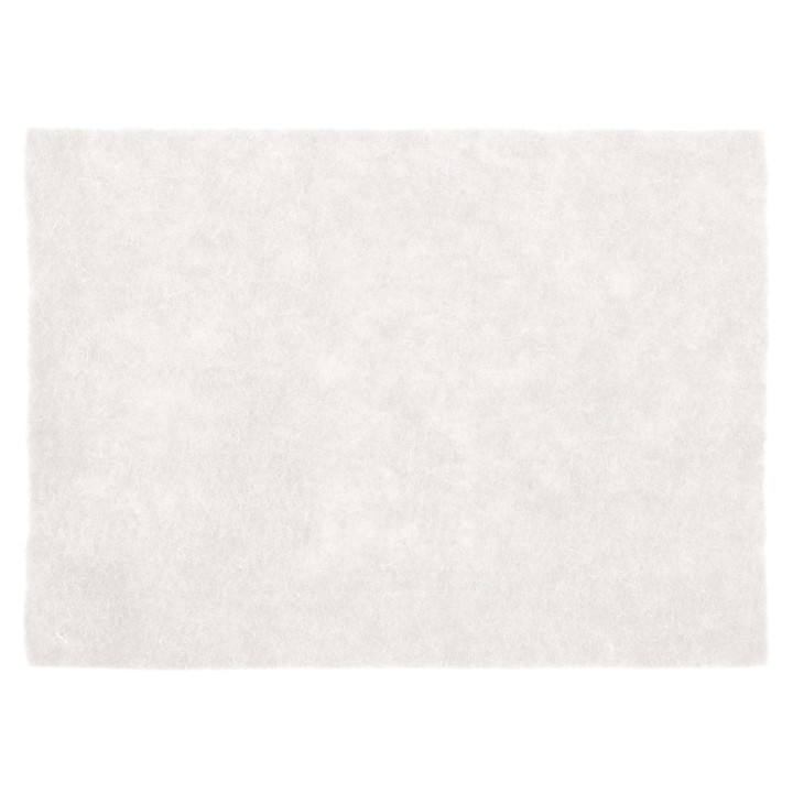 Wollfilz-Platte 30x40cm 4mm 30% Wolle/70% Polyester gerollt, weiss