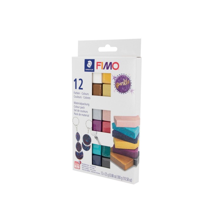Fimo effect sparkle Colour Pack 12x25g 12 Farben