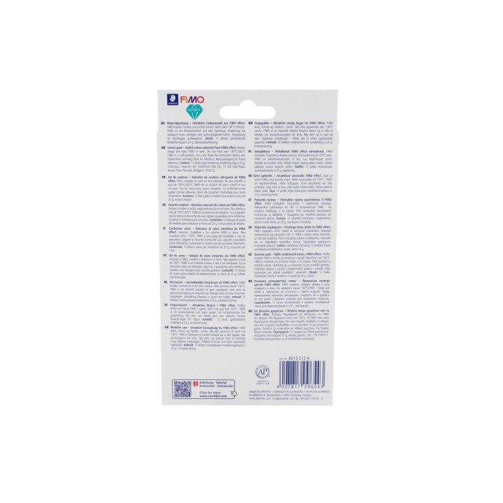 Fimo effect sparkle Colour Pack 12x25g 12 Farben